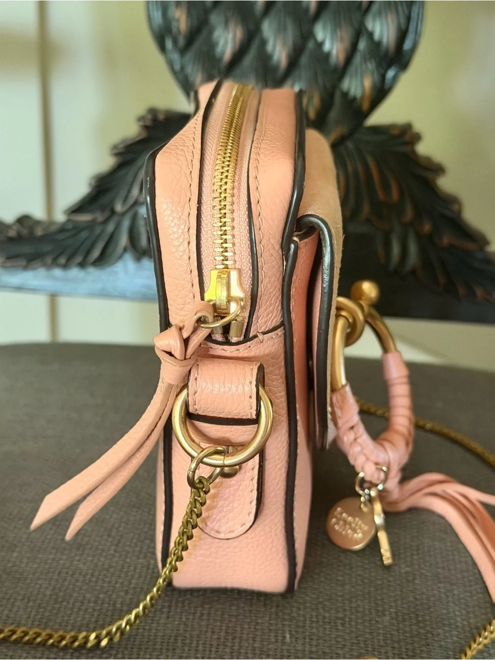 See by Chloe Joan Camera Bag, Pink Suede